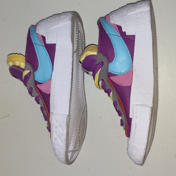 Nike Blazer Low x Sacai x Kaws Multicolor Low Top Lace Up Sneaker Shoes 4.5 - Picture 3 of 12